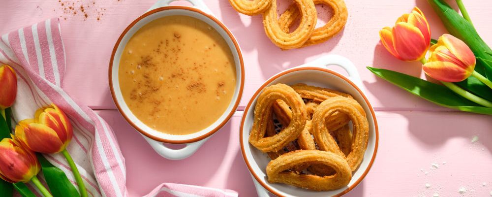 AVIKO Churros Чуррос Дульсе де Лече с корицей (соус из карамели с корицей)