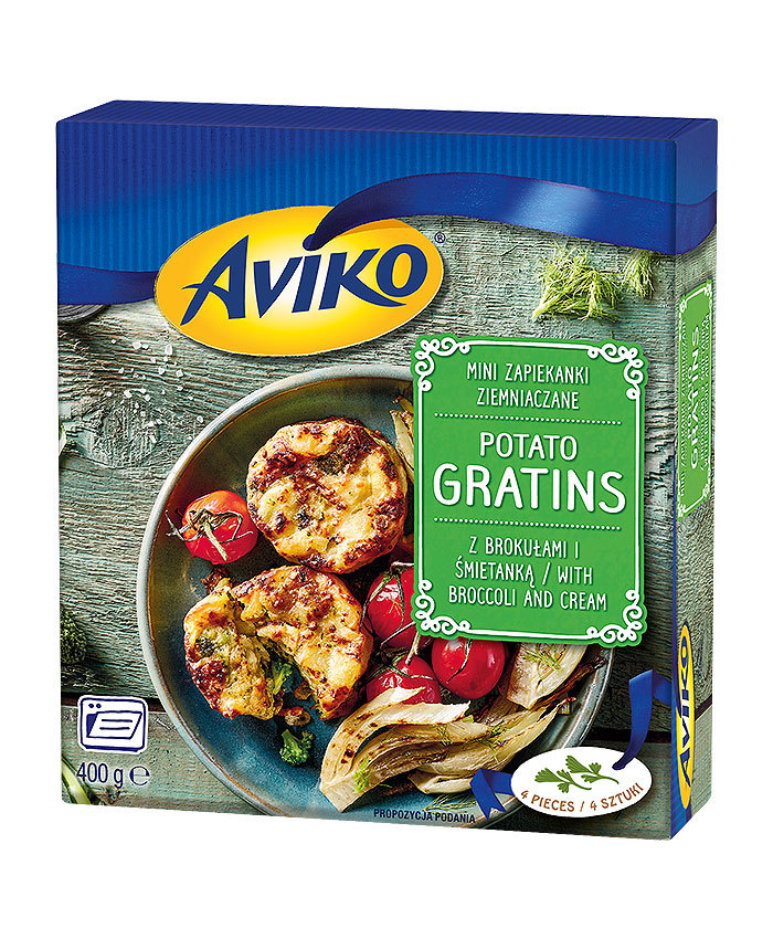 GRATINS Z BROKUŁAMI I ŚMIETANKĄ 400